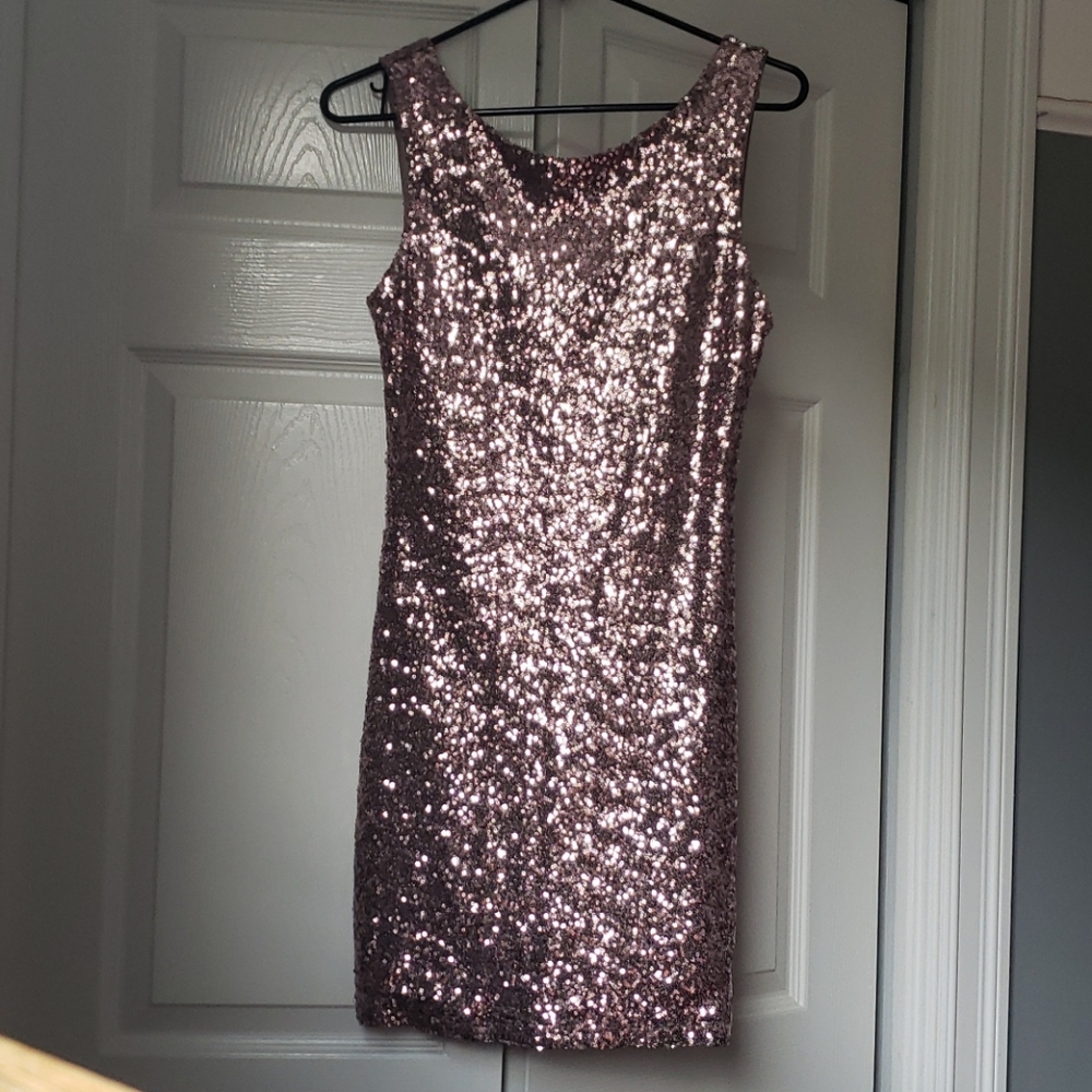 Blush Sequin Dress